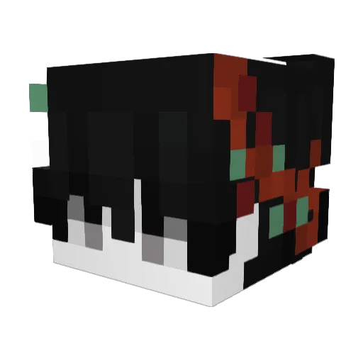 DeepRinser Minecraft avatar head, 3D render