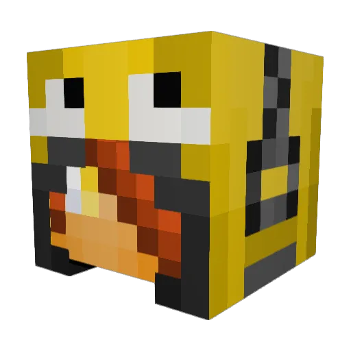 DeepSwag Minecraft avatar head, 3D render