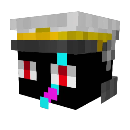 DeepVoidXD Minecraft avatar head, 3D render