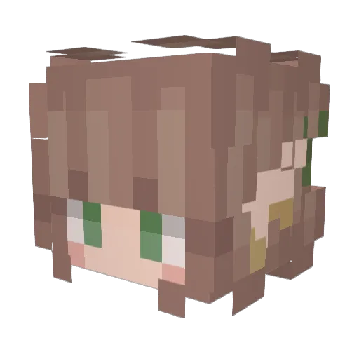 DeepWaterPixie07 Minecraft avatar head, 3D render