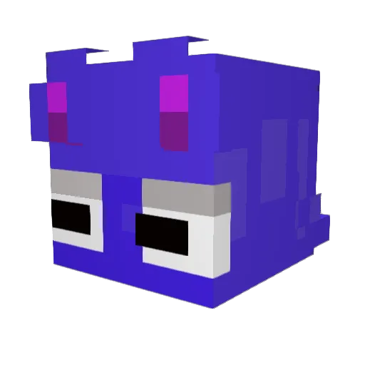 Deep_WasHere Minecraft avatar head, 3D render