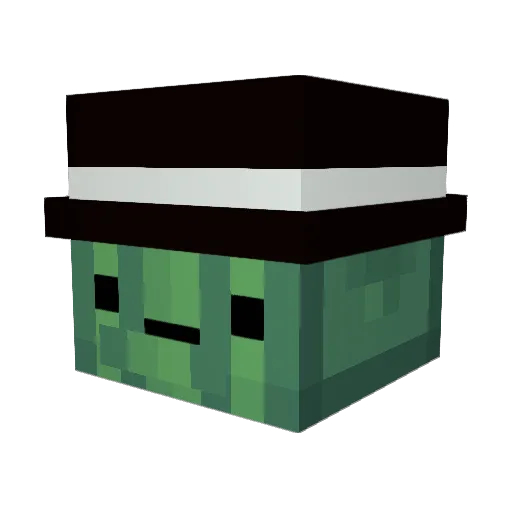 Deeper Minecraft avatar head, 3D render