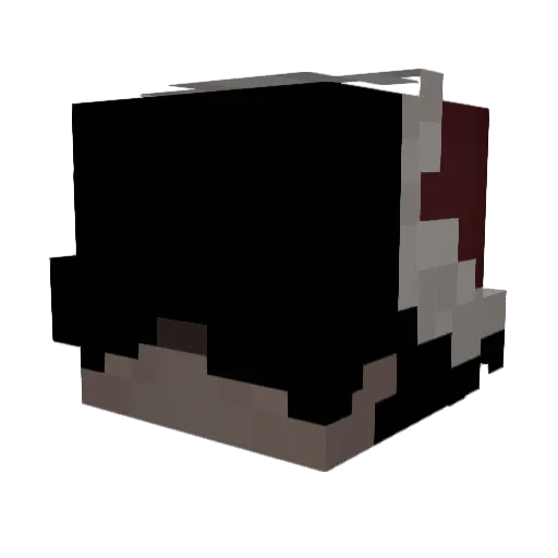 Deepo Minecraft avatar head, 3D render