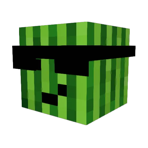 Deepro13 Minecraft avatar head, 3D render