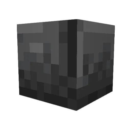 DeepslateBrick Minecraft avatar head, 3D render