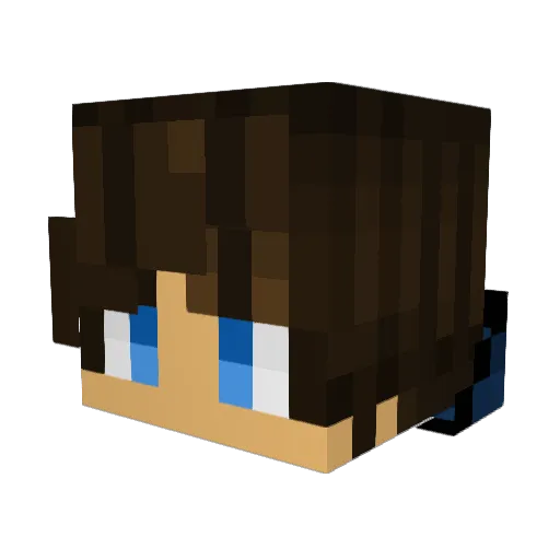 DeepslateDad Minecraft avatar head, 3D render