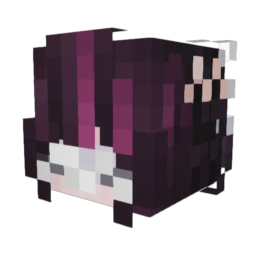 Deepwoken_ Minecraft avatar head, 3D render