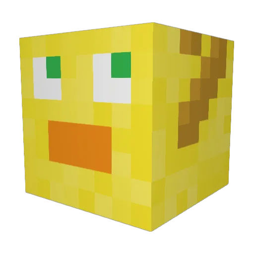 DeerDuck818 Minecraft avatar head, 3D render