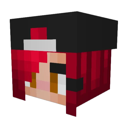 DeerFox3275 Minecraft avatar head, 3D render