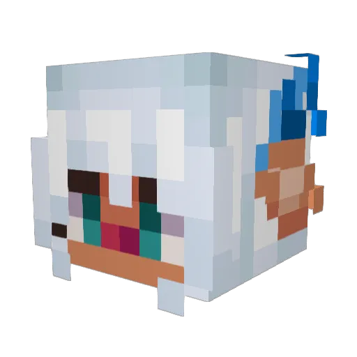 DeerInStarlight Minecraft avatar head, 3D render