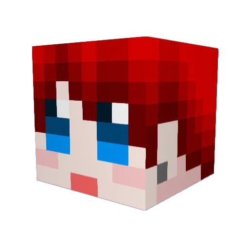 DeerS2 Minecraft avatar head, 3D render