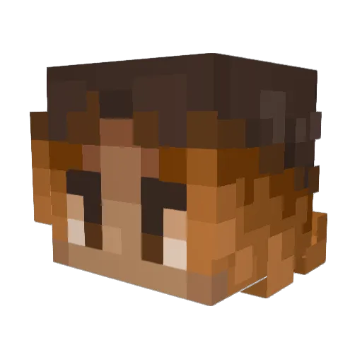 DeerSlayer3588 Minecraft avatar head, 3D render