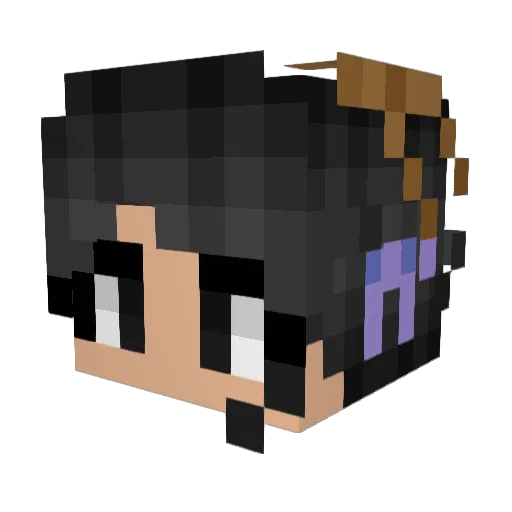 DeerSoul_ Minecraft avatar head, 3D render