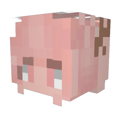 Deer_X02 Minecraft avatar head, 3D render