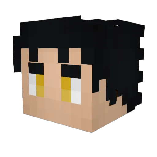 Deerd0 Minecraft avatar head, 3D render