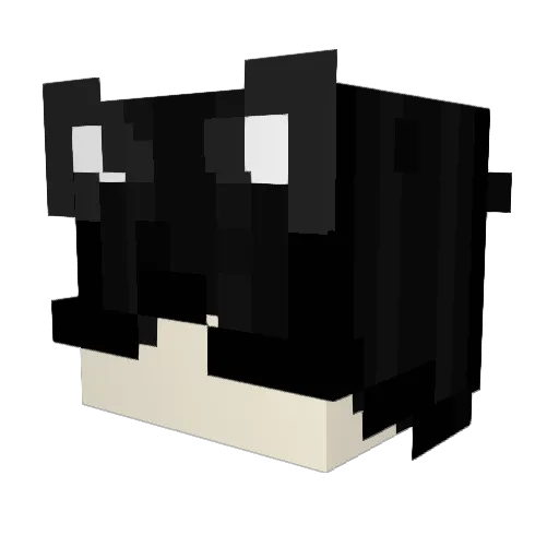 Deerifius Minecraft avatar head, 3D render