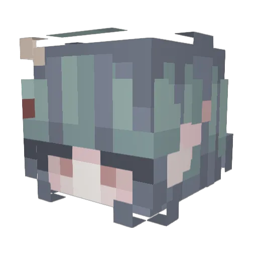 Deerist Minecraft avatar head, 3D render