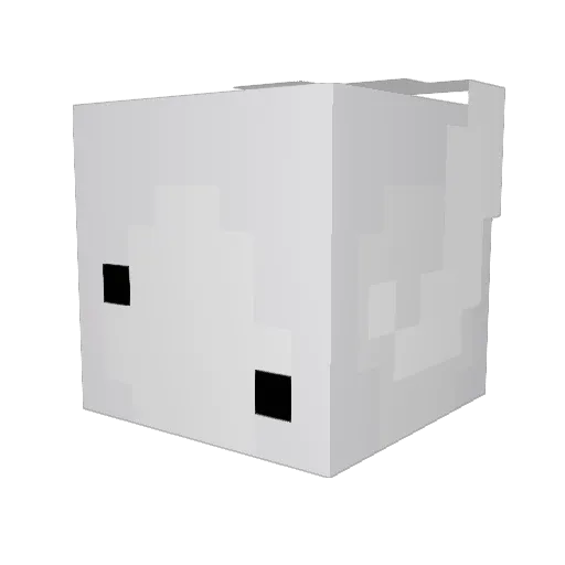Deerrpp Minecraft avatar head, 3D render