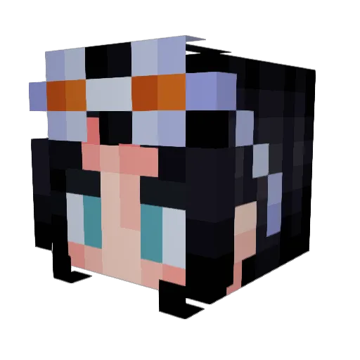 Dees0427Y Minecraft avatar head, 3D render
