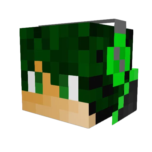 Deesarmy Minecraft avatar head, 3D render