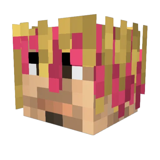 Deet_YOOT Minecraft avatar head, 3D render