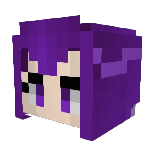 Deevee_ Minecraft avatar head, 3D render