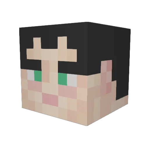 Deeveed Minecraft avatar head, 3D render