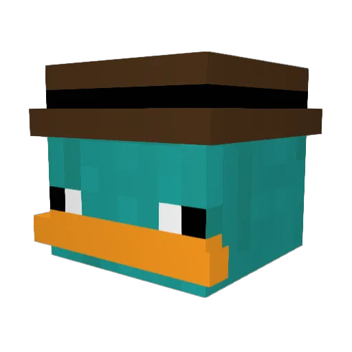 Deeweerf187 Minecraft avatar head, 3D render