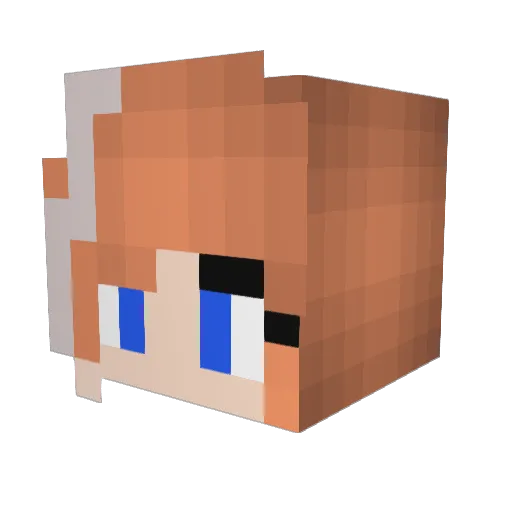 DeezNuttzz Minecraft avatar head, 3D render