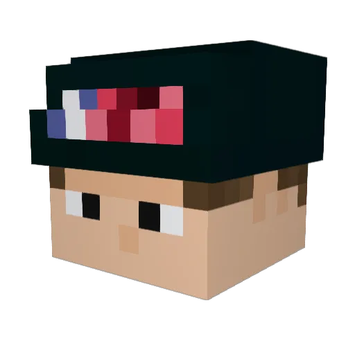 Deez_Beanz Minecraft avatar head, 3D render