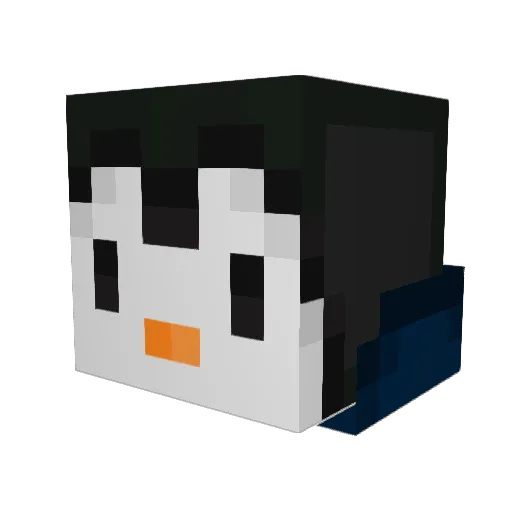 Deezay Minecraft avatar head, 3D render