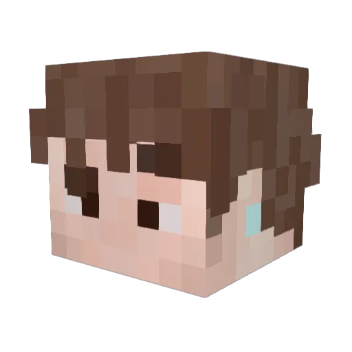Deezcobeat Minecraft avatar head, 3D render
