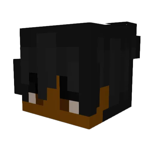 DefGarbo Minecraft avatar head, 3D render