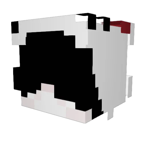 DefNotDeckBass Minecraft avatar head, 3D render