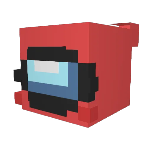 DefSasu Minecraft avatar head, 3D render