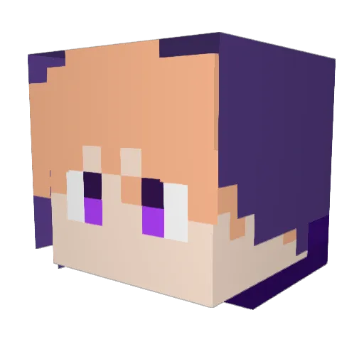 Defa220022 Minecraft avatar head, 3D render