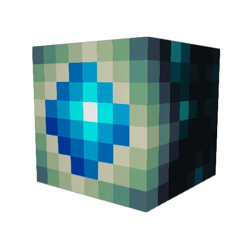 DefantomV4 Minecraft avatar head, 3D render