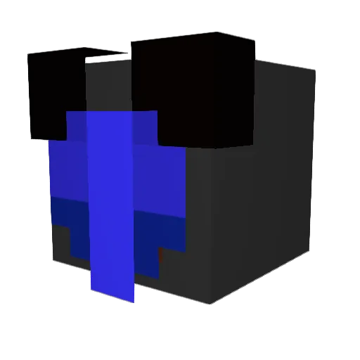 DefaultGames Minecraft avatar head, 3D render