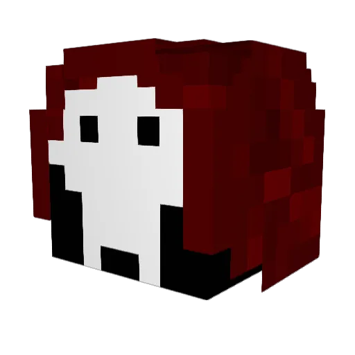DefaultString Minecraft avatar head, 3D render