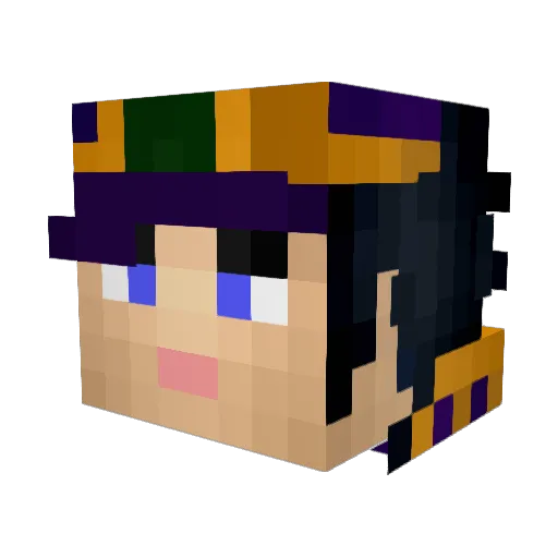 Defco44 Minecraft avatar head, 3D render