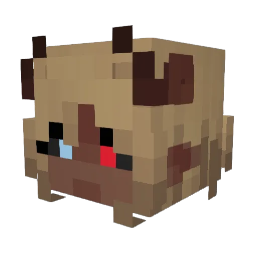 Defect___ Minecraft avatar head, 3D render