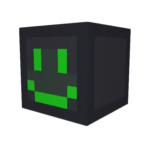 Defectt Minecraft avatar head, 3D render