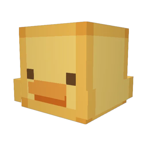 Defend_e Minecraft avatar head, 3D render