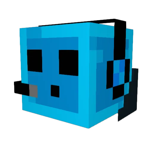 Defense210 Minecraft avatar head, 3D render