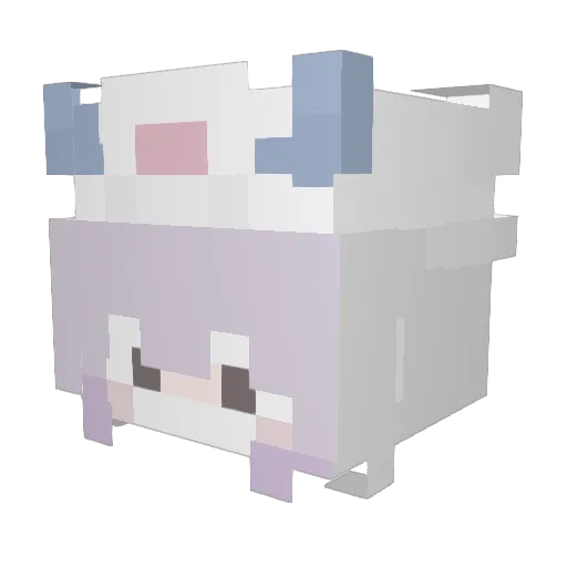 Defensyz Minecraft avatar head, 3D render