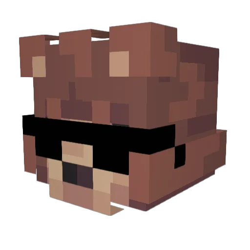 Deff96 Minecraft avatar head, 3D render