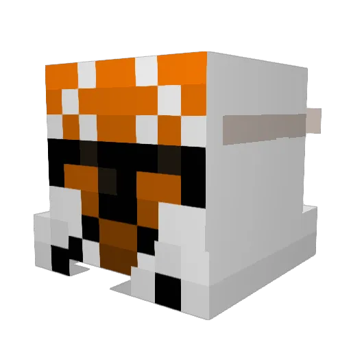DeffRose Minecraft avatar head, 3D render