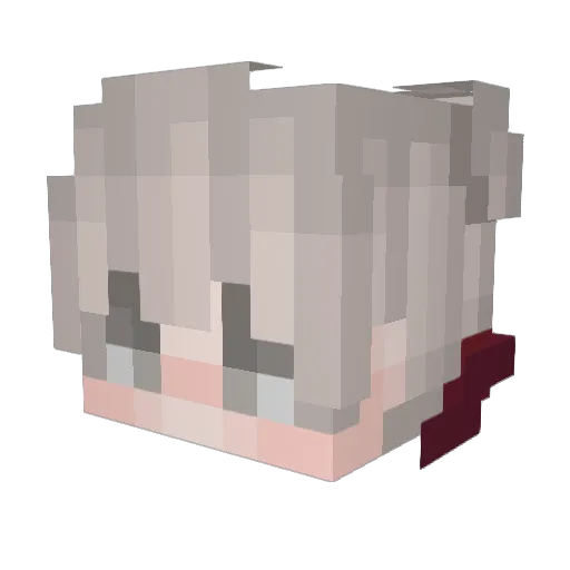 Defficial Minecraft avatar head, 3D render