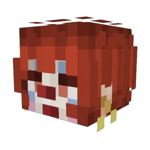 DeffoNotAn_Alt Minecraft avatar head, 3D render