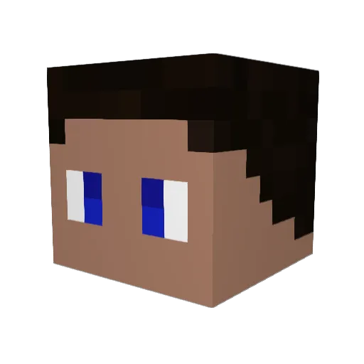 Deffynite Minecraft avatar head, 3D render